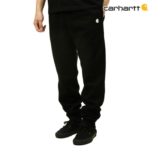 カーハート メンズ スウェットパンツ 正規品 CARHARTT ロゴ ジョガーパンツ LOOSE MARQUETTE TAPERED JOGGER SWEAT PANTS BLACK 105307 BLK