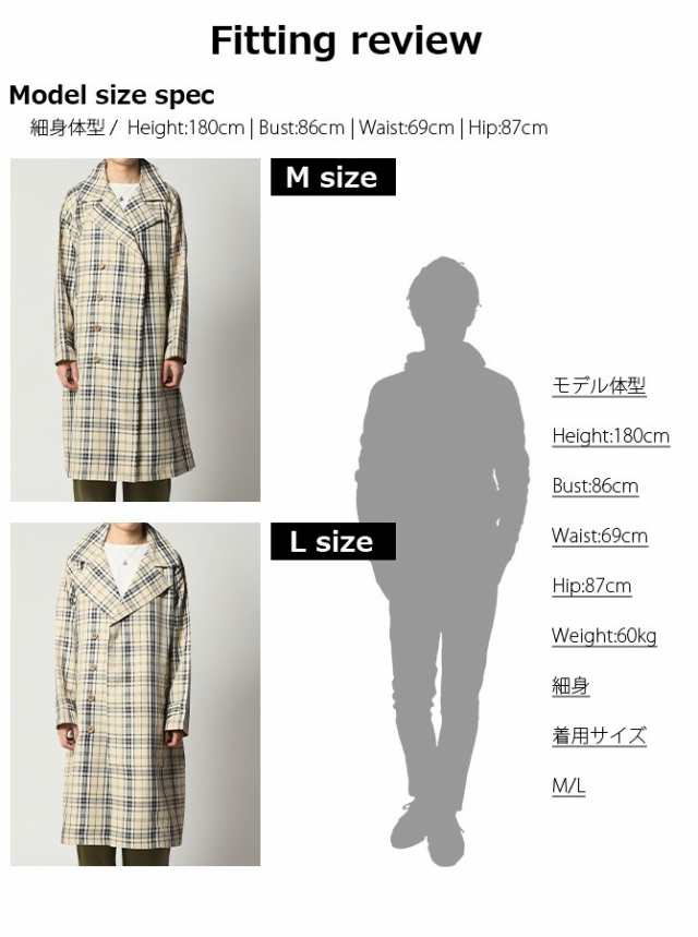 【Fashion Letter】 ビッグシルエットロングコート/19AW