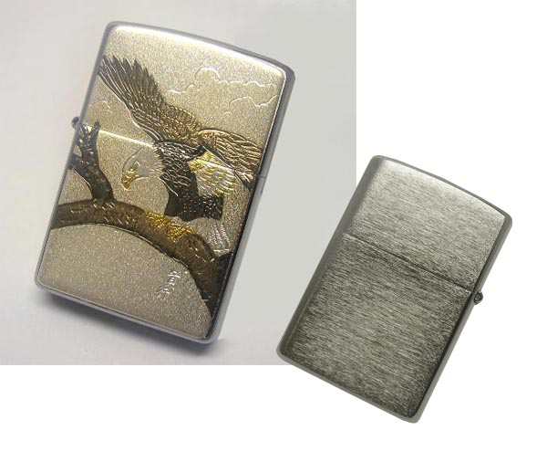 送料140円〜新品正規品 まるで手彫り！伝統の電鋳和板「鷹-タカ」ZIPPO