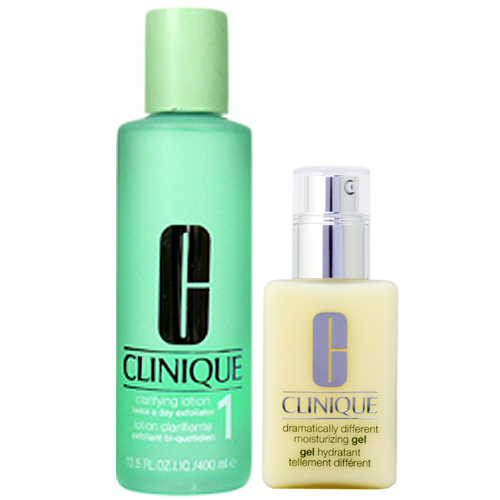 クリニーク CLINIQUE セット クラリファイングローションI 400mL ＋ ドラマティカリーディファレントモイスチャライジングジェル 125mL
