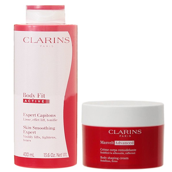 【セット】クラランス CLARINS ボディ フィット アクティヴ 400mL + クレーム マスヴェルト アドバンスト 200mL