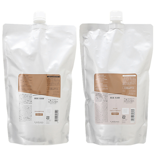 【セット】 ルベル シーソー SEE/SAW T タイト 800mL 【レフィル】セット （ヘア&スキャルプシャンプー + ヘアトリートメント 各800mL）
