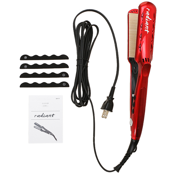 ラディアント radiant シルクプロアイロン 35mm レッド LM-126-R