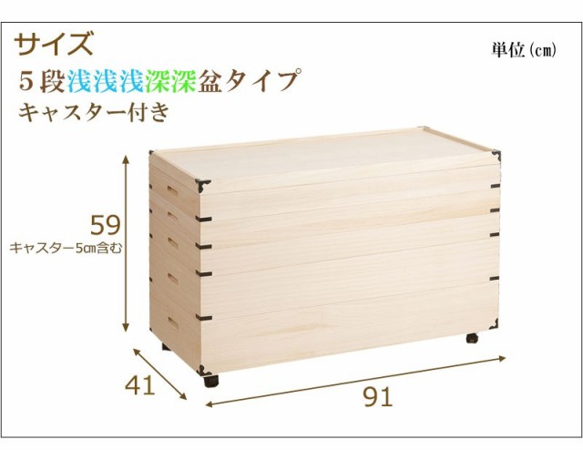 【ポイント7% クーポン進呈 送料無料】キャスター付き桐衣装箱 5段 高さ59 隅金具付 大切な衣類の保管に 桐衣装ケース オフィス家具