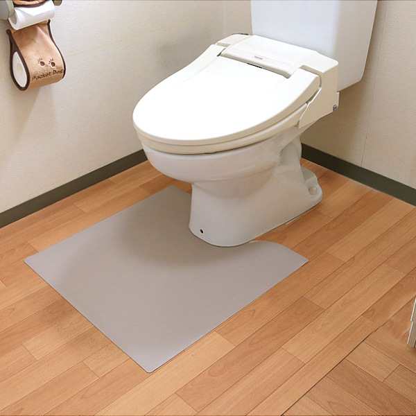 セール人気SALEトイレ用マット 60×125cm 色-アイボリー /国産 日本製 本革風 撥水 防汚 水拭き可能 フリーカット 床暖房対応 トイレカバー、マット