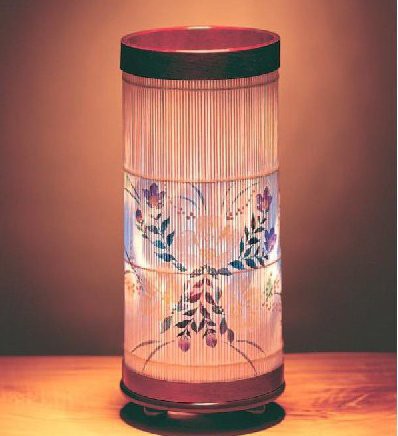 優雅な和の灯り 伝統工芸品 和風スタンド インテリア提灯 芙蓉＆鉄仙