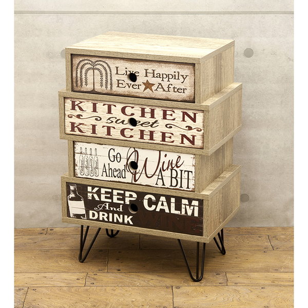 組立家具 スタジオファニチャー 4段キャビネット002 Stdf 002 お洒落 ポップ 4段 アメリカンテイスト キャビネット 引き出し チェスト リの通販はau Pay マーケット 全品送料無料ゆとり生活研究所