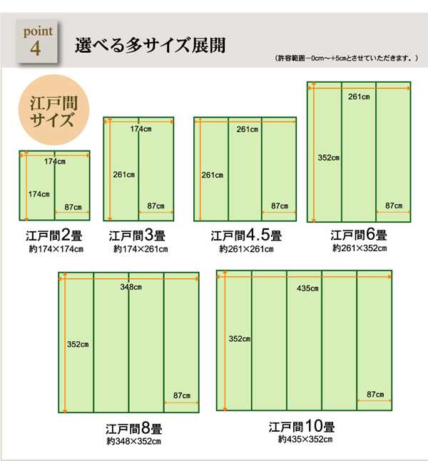 洗えるPPカーペット 五木 江戸間4.5畳 カーペット・ラグ カーペット