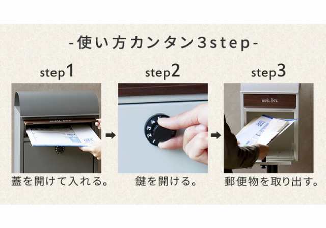 スタンドポスト Gill（ジル） エクステリア 玄関・門柱まわり 郵便受け