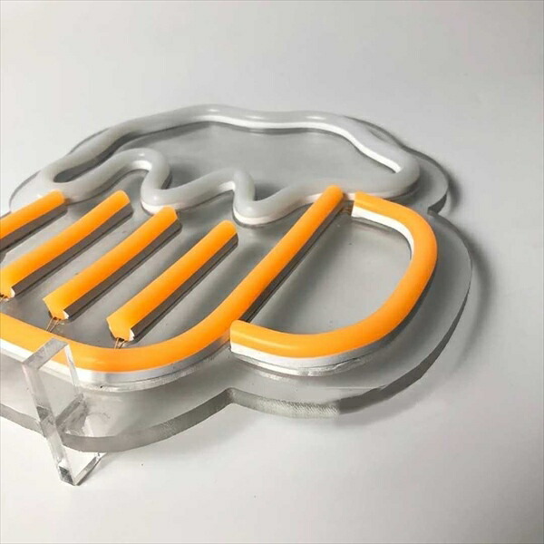 ビールbeer 居酒屋ガラスネオンサインオーダーメイドアメリカン雑貨