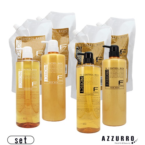 合計4点セットフィヨーレ Fプロテクト ヘアシャンプー 1000ml ヘアトリートメント 1000g ポンプ 詰め替え セット【宅急便対応】