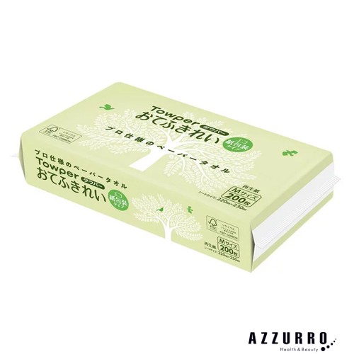 日本製紙クレシア タウパー おてふきれい エコ M 紙包装タイプ 200枚入