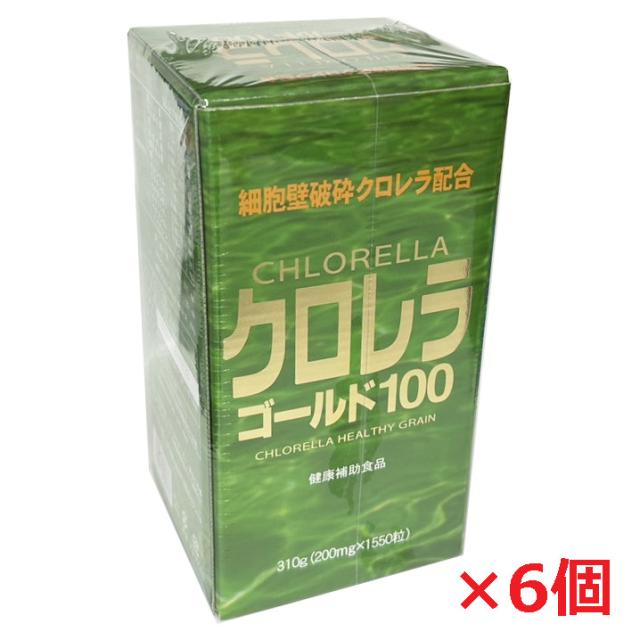 ユウキ製薬 クロレラゴールド100 (約1,550粒)×6個