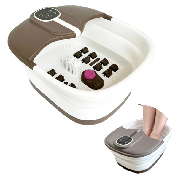 折りたたみ式フットバス ふっとひと息 フットバス リラックス マッサージ用品 癒し 足湯 足湯器 冷え むくみ 足元 あったか 加熱 保温 足つぼ 足裏 マッサージ 足つぼマッサージ 母の日 父の日 敬老の日 誕生日 プレゼント ギフト 贈り物 お祝い 贈答品