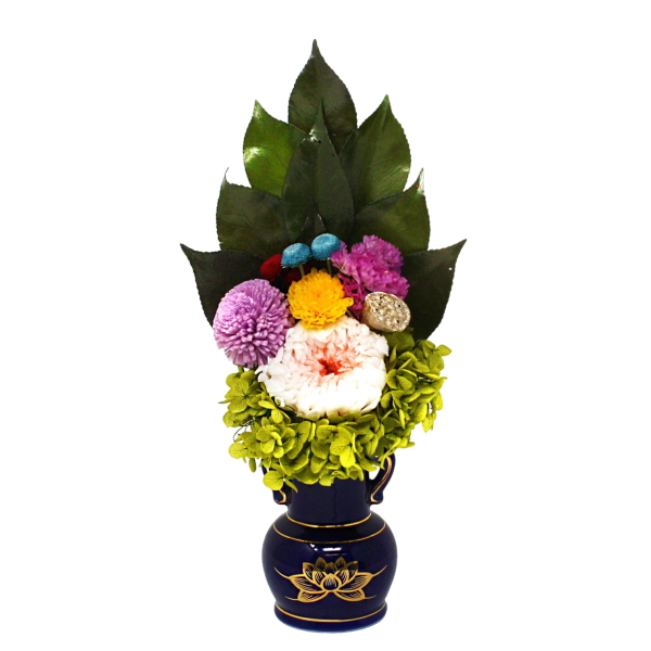 プリザーブド仏花 凛 仏花 仏具 仏壇 神具 プリザーブドフラワー 枯れないお花 枯れない仏花 ブリザードフラワー お花 造花 水替え不要 お盆 お彼岸 正月 お供え 国産 日本製 グッズ おすすめ 人気 通販 販売の通販は 6,351円