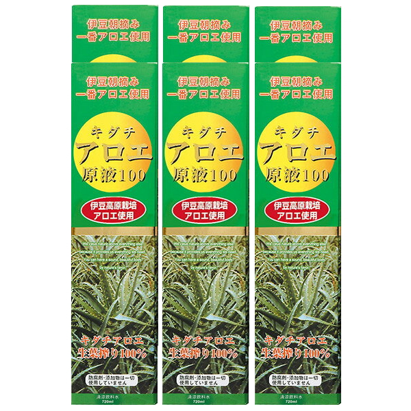 ウエルネスライフサイエンス キダチアロエ原液100 720ml×6本セット アロエジュース 健康ドリンク 健康食品 キダチアロエ 100％ 伊豆高原栽培 生葉搾り 防腐剤フリー 防腐剤不使用 添加物フリー 無添加 健康飲料 自然派 健康 飲料 飲料水 ドリンク おすすめ 人気 通販 販売 6,655円