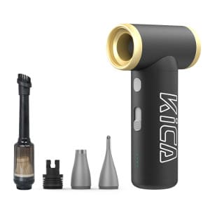 KiCA キカ Jet Fan 2S バキュームキット ブラック 掃除機 クリーナー ブロワー 充電式 エアブロー エアブロワーガン エアーブロワー 小型 軽量 USB充電式 コードレスクリーナー パソコン ゴミ ホコリ 掃除 吸引 噴射 吹く 吸う PC掃除 車内掃除 空気抜き 空気入れ ハンディクリーナー本体