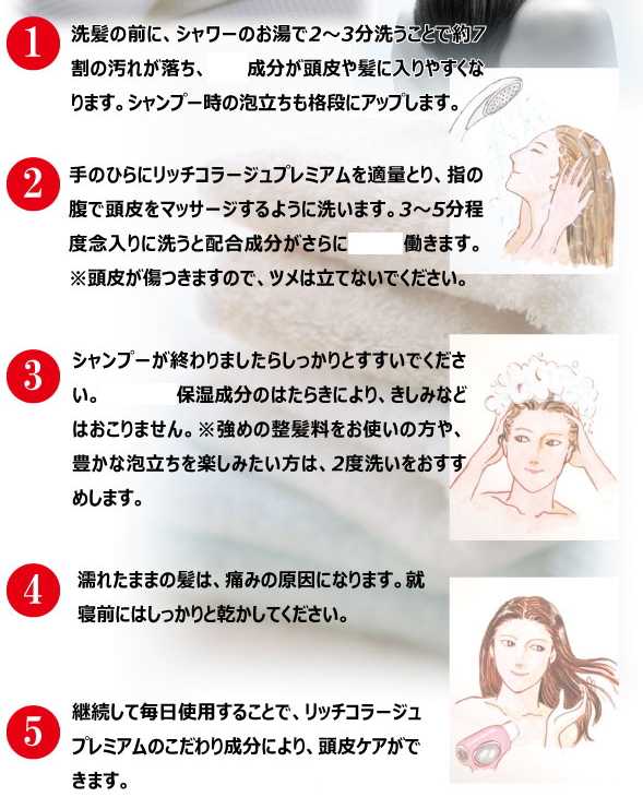 直送品・美女魔女シャンプーリッチコラージュプレミアム 480ml×2個