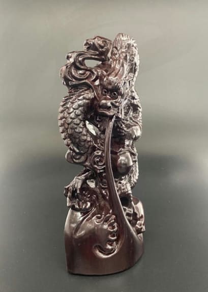 黒檀 吉祥龍神如意宝珠 開運 開運インテリア 吉祥龍神 厄除 龍 龍神 置物 龍神様 如意宝珠 風水 運気 繁栄 金運 吉祥 床の間 玄関 東 天珠 御守 御守り お守り グッズ おすすめ 通販 人気_2