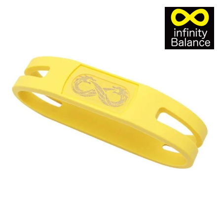 メール便・送料無料 インフィニティバランス ブレスレット ゴールドバージョン イエロードラゴン infinity Balance リストバンド スポーツ アクセサリー ゴルフ 野球 バランス 国産 日本製 おすすめ