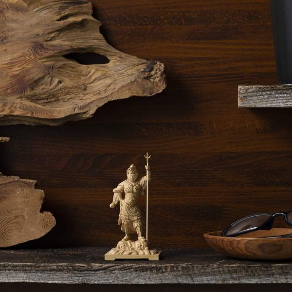 極小仏 泥足毘沙門天 800-123 仏像 MORITA 極小仏像 小さい