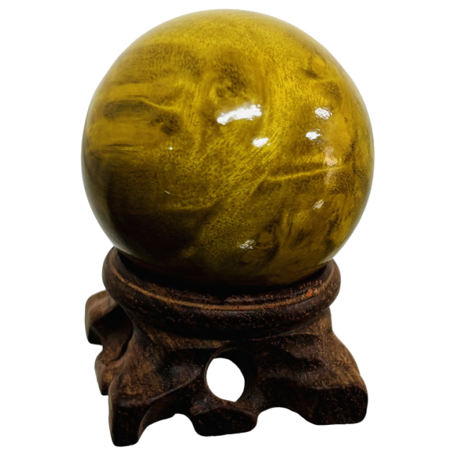 希少高級木 金絹楠宝珠 オブジェ 置物 インテリア小物 インテリア置物 インテリア コンケンクス 如意宝珠 金運 財運 黄金色 金の成る木 高級木 希少木 美術工芸品 開運インテリア 開運 グッズ おすすめ 人気 通販 販売