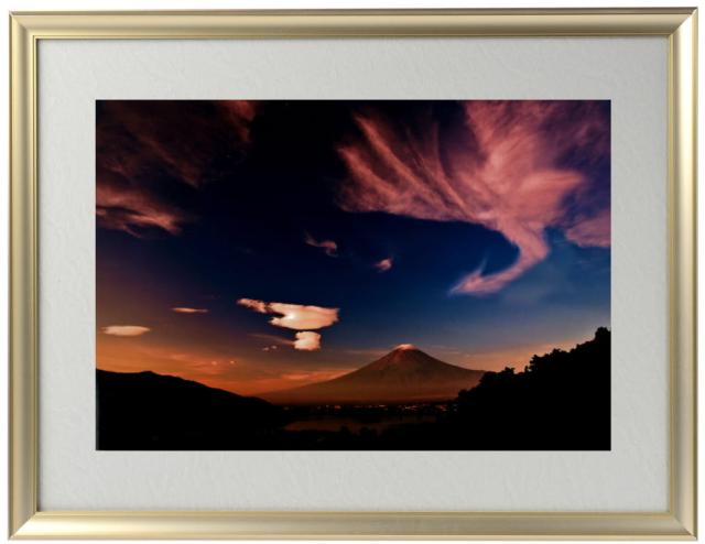 秋元隆良 奇跡の写真 富士に鳳凰 開運アート 開運アイテム 開運グッズ 絵 画像 写真 開運 幸運 開運インテリア 運気アップ 開運フォト 開運写真 スピリチュアルグッズ 縁起物 お祝い事 事務所開き 母の日 父の日 誕生日 プレゼント ギフト 贈り物 お祝い 贈答品 おすすめ