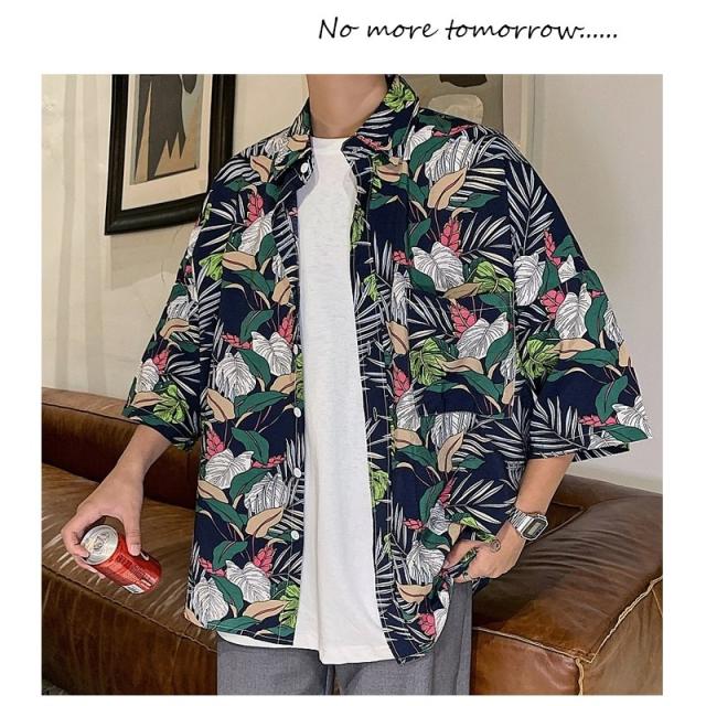 韓国 ファッション メンズ ゆったりと気分は南国 ボタニカル柄シャツ 半袖 リゾート 旅行 メンズ メンズファッション ストリート系 カジの通販はau Pay マーケット Bigbangfellas