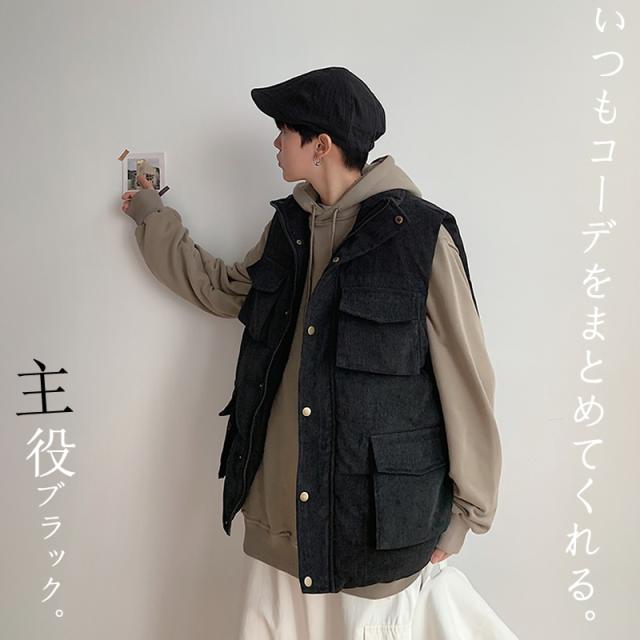 ユルっとが気持ちいい メンズ 中綿ベスト ノースリーブジャケット ジャンパー アウター ビッグシルエット ゆったり 重ね着 ストリート スの通販はau Pay マーケット ビッグバンフェローズ