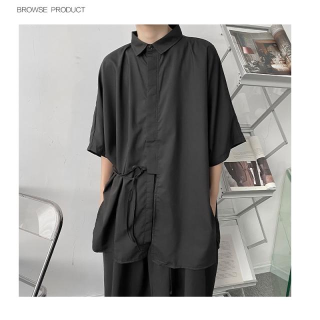 ビッグ ドルマンスリーブシャツ ビッグシルエット ブラックコーデ ビックシルエット 韓国 ファッション メンズ ゆったり メンズ ストリの通販はau Pay マーケット ビッグバンフェローズ