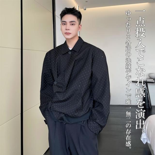 韓国 ファッション ゆったり 長袖シャツ ドット柄 水玉柄 シャツジャケット ボタンダウン 病みかわいい シェア服 メンズ レディース ユニの通販はau Pay マーケット Bigbangfellas