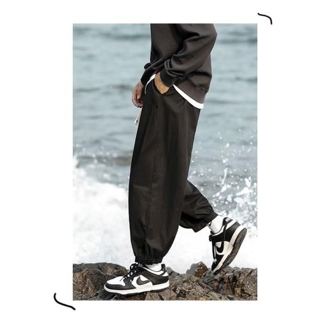 メンズ ゆったりクロップドパンツ ジョガーパンツ ワイドパンツ メンズ リラックスパンツ 裾ボタン 9分丈パンツ 九分丈 メンズ カジュアの通販はau Pay マーケット Bigbangfellas