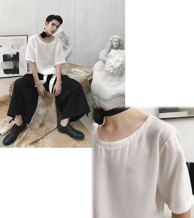 韓国 ファッション メンズ モード系 デザインティーシャツ Tシャツ ショートスリーブ 韓国ファッション サロン系 半袖 ビッグシルエット の通販はau Pay マーケット Bigbangfellas