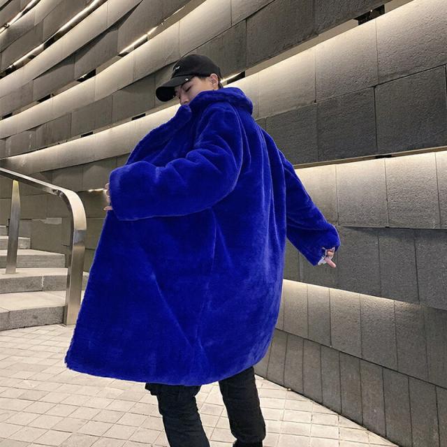 ファー コート メンズ ロングコート ブルー チェスターコート ファー ボアコート メンズ ボア ファーコート フリースコート フリース ボの通販はau Pay マーケット Bigbangfellas