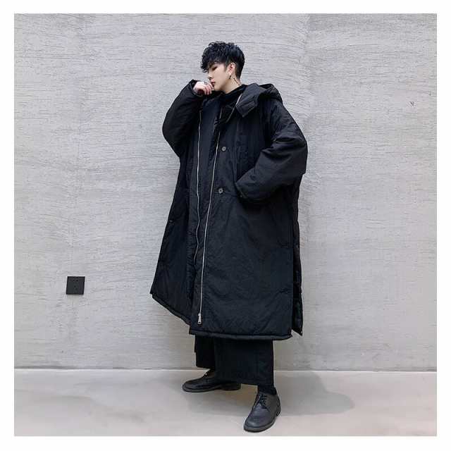 韓国 ファッション メンズ フェイクダウンコート ロングコート オーバーコート ベンチコート 大きい ビッグシルエット ゆったり 暖か 暖の通販はau Pay マーケット ビッグバンフェローズ