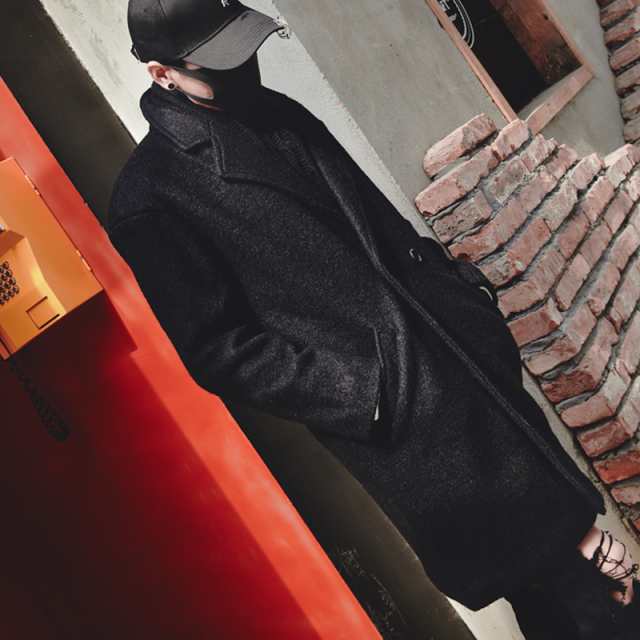 ブラック チェスターコート ダブルボタン モノトーン モダン コート ウール メンズ メンズファッション ストリート 韓流 韓国ファッの通販はau Pay マーケット ビッグバンフェローズ