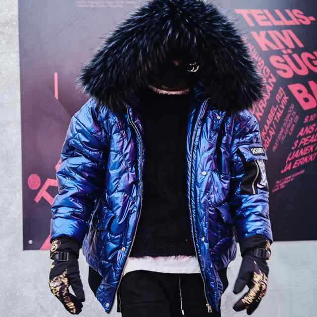 中綿 メタリックブルー ファージャケット フード メンズ メンズファッション ストリート 韓流 韓国ファッション カジュアル 冬 秋 の通販はau Pay マーケット ビッグバンフェローズ