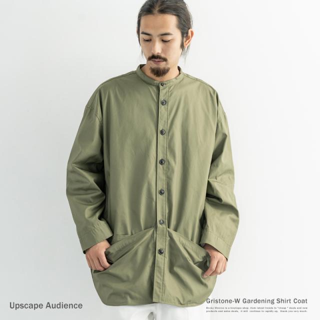 シャツコート メンズ カジュアル 長袖 スタンドカラー ミリタリー 綿 ナイロン 日本製 Upscape Audience Ao21 Aud7004 9657の通販はau Pay マーケット Rockymonroe ロッキーモンロー