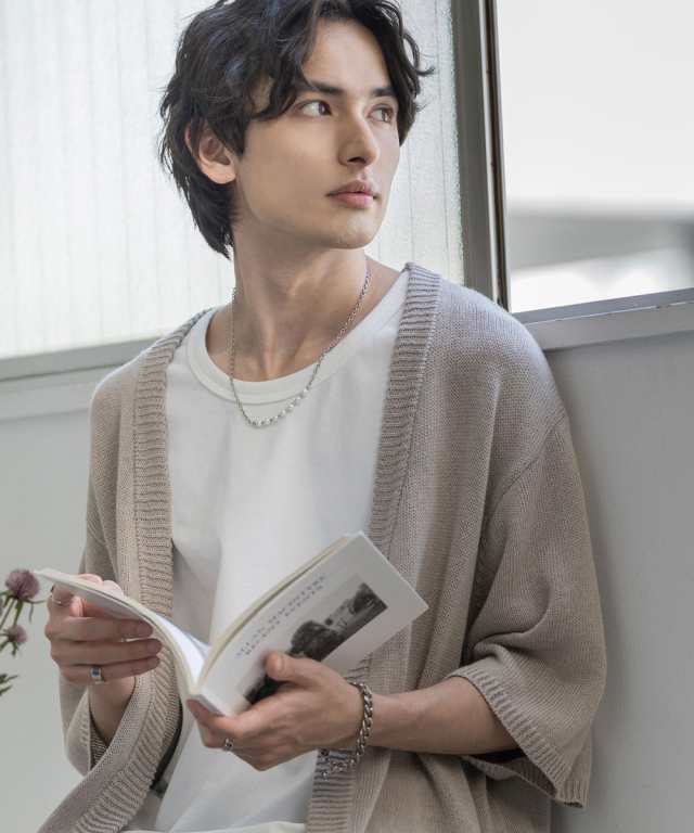 サマーニット メンズ 綿麻 半袖 クルー ニット レディース ユニセックス M L XL コットン リネン