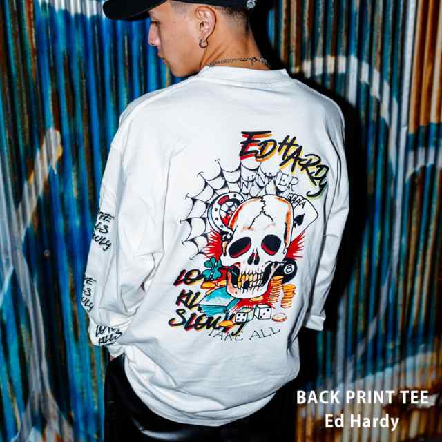 に値下げ！ Ed Hardy エドハーディー グラフィック バックプリント