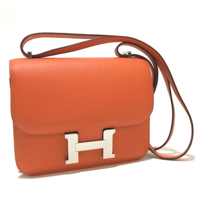 あす着 Hermes エルメス コンスタンス ミニ 3 ショルダーバッグ フー Feu シルバー金具の通販はau Pay マーケット ブランドショップ リファレンス