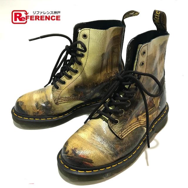 新品同様 あす着 Dr Martens ドクターマーチン 人物モチーフ ハイカット ブーツ ベージュ系 グリーン系の通販はau Pay マーケット ブランドショップ リファレンス