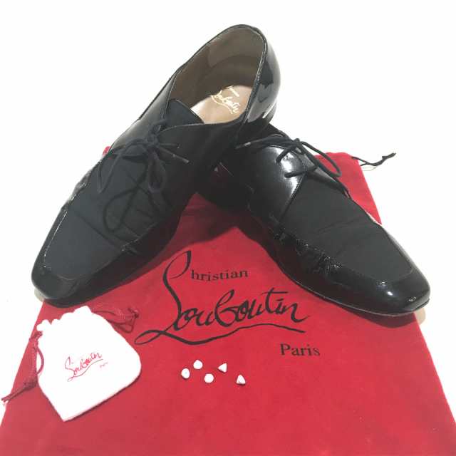 あす着 Christian Louboutin クリスチャンルブタン メンズ 靴 ビジネスシューズ ドレスシューズ ブラック