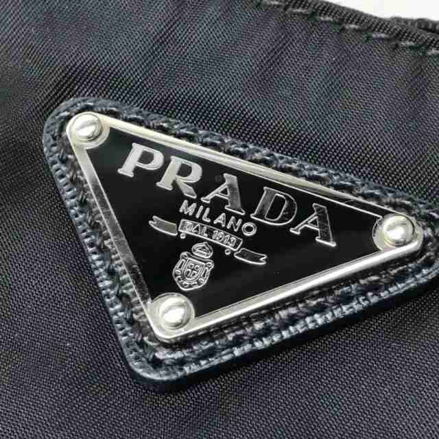 あす着 Prada プラダ ロゴプレート メンズ レディース ショルダーバッグ ブラックの通販はau Pay マーケット ブランドショップ リファレンス