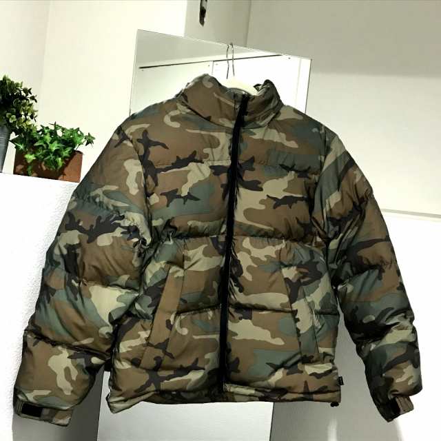 reflective camo down jacket supreme