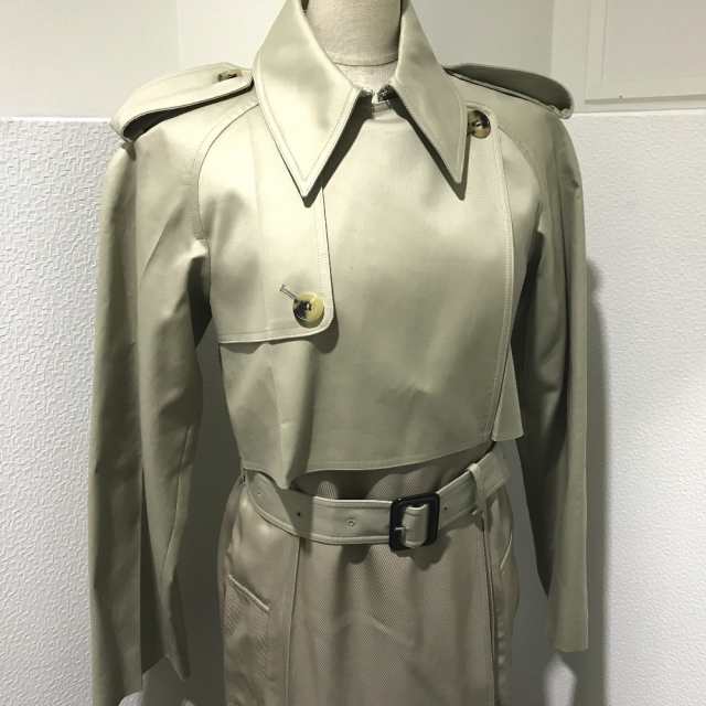 未使用 CELINE セリーヌ 28V36 6073 トレンチコート マスチック ダブルフェイス 18-19AW