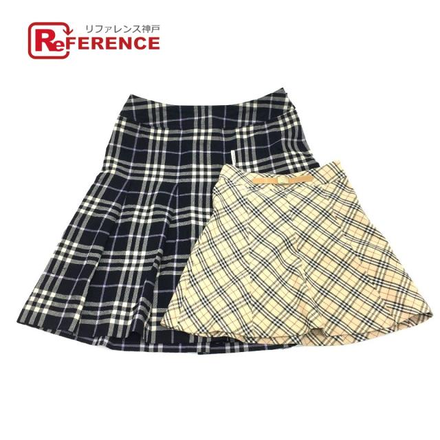 あす着 Burberry バーバリー チェック柄 ミニスカート フレア スカート レディースの通販はau Pay マーケット ブランドショップ リファレンス