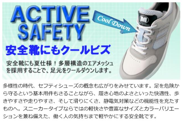 ミドリ安全 安全靴 G3695 (バンドタイプ) 静電 ホワイト 大 29.0〜30.0