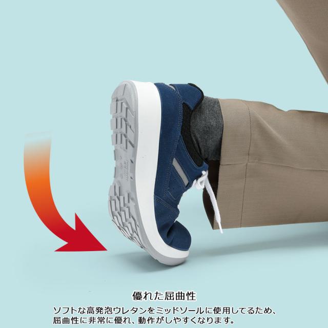 ミドリ安全 安全靴 G4695 静電 (バンドタイプ)  ホワイト  小  21.0〜23.0cm