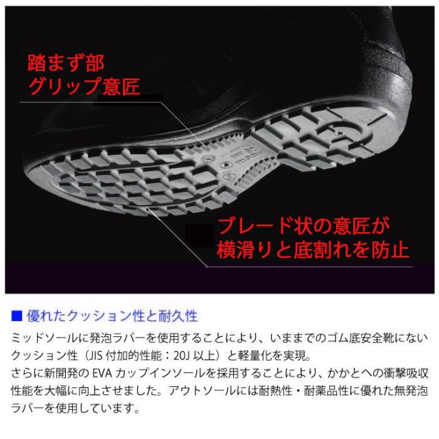 ミドリ安全 安全靴 RT712N ブラック 23.5〜28.0の通販はau PAY
